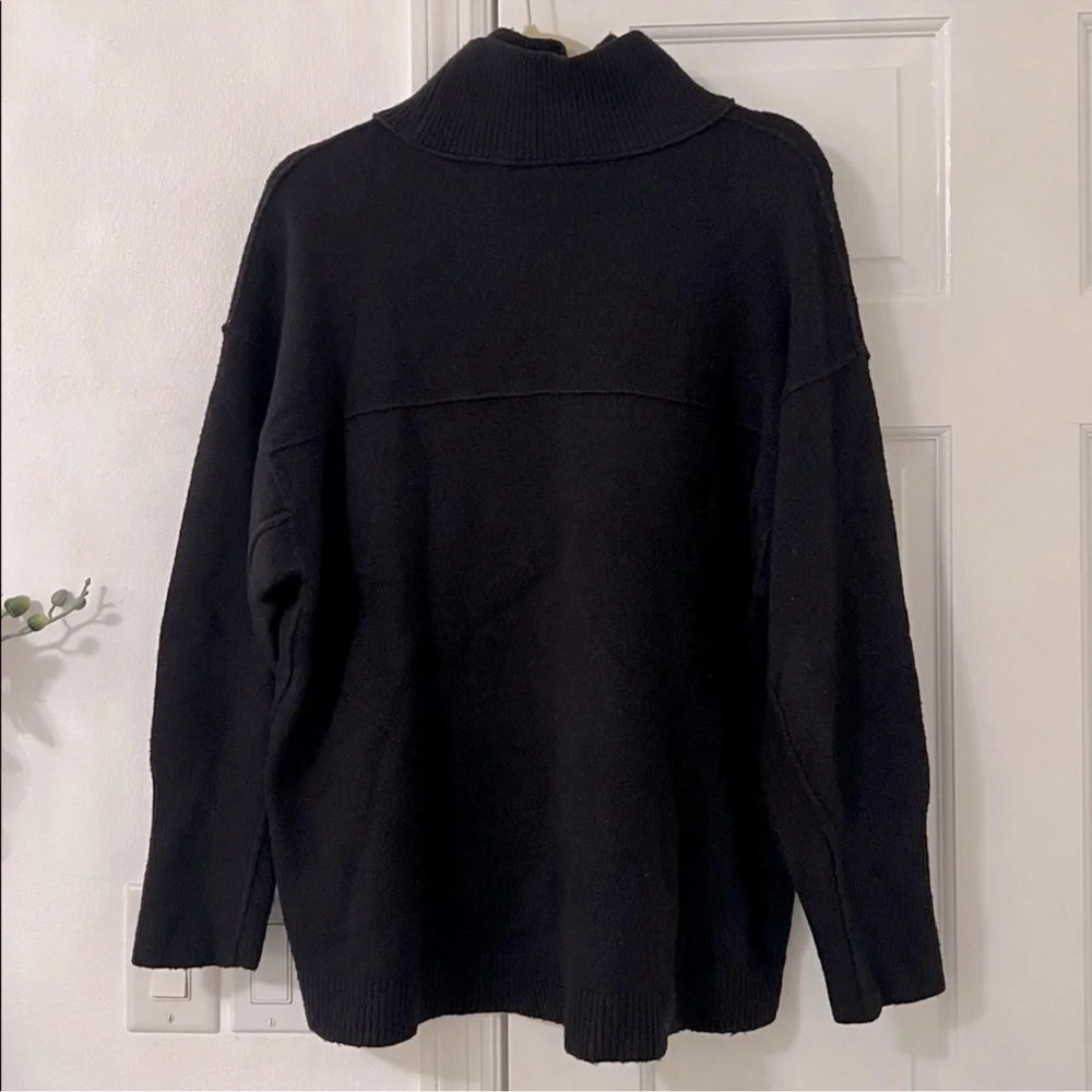 Free People Afterglow Tunic Sweater Black XS